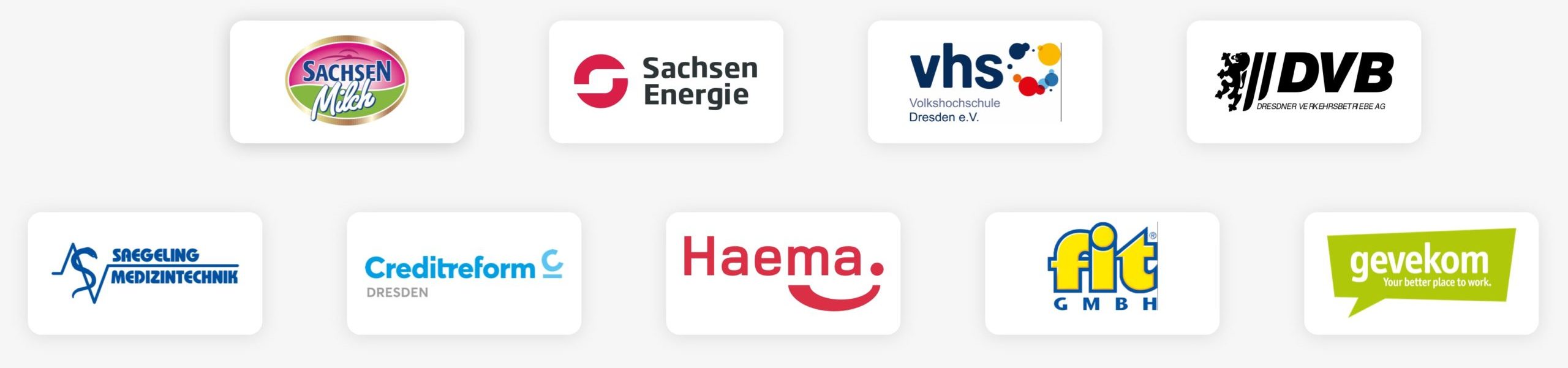 Das Bild zeigt Logos von Partnern der MediaLogistik GmbH.